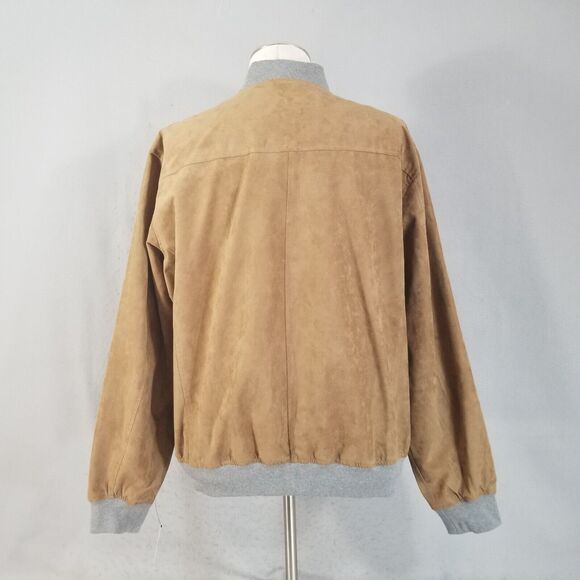 Weatherproof Jacket Mens XL Extra large Brown Micro Suede NEW - Picture 8 of 12